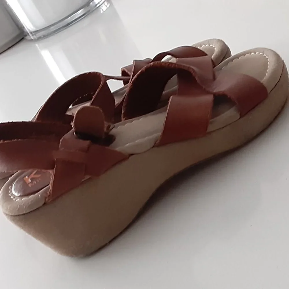 Michael Kors kids - leather platforms little girls size 1